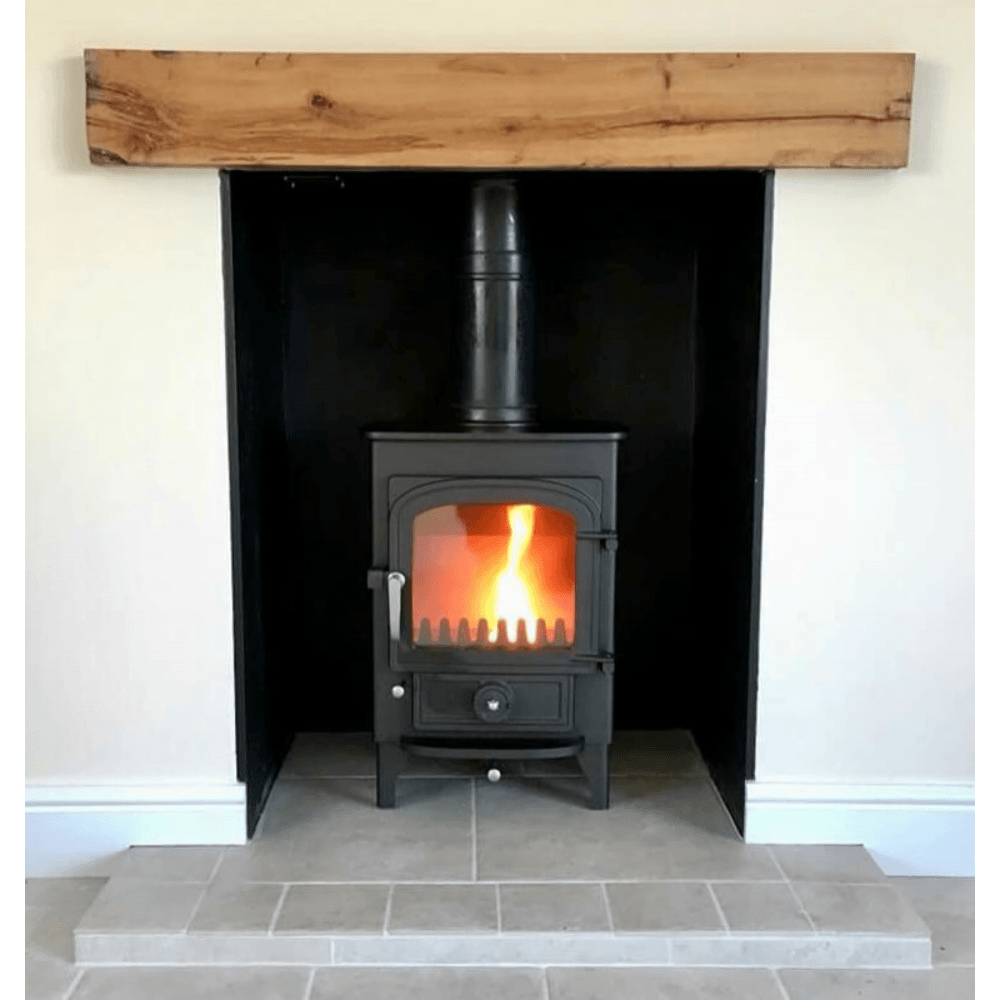 A stove can create a stunning design feature in your main living room