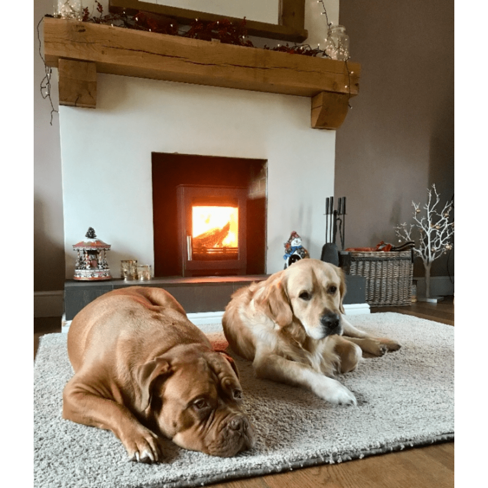 Households enjoying the warmth from the stove installation